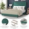 Flash Furniture Emerald Velvet Queen Platform Bed with Headboard YK-1079-GR-Q-GG - alternate 3